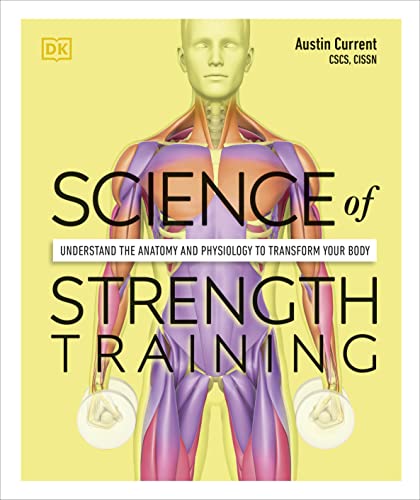 Book cover: "Science of Strength Training" with anatomical illustration.