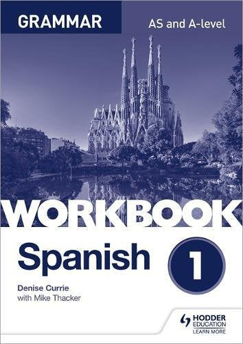 Spanish grammar workbook cover with Sagrada Familia cathedral image.