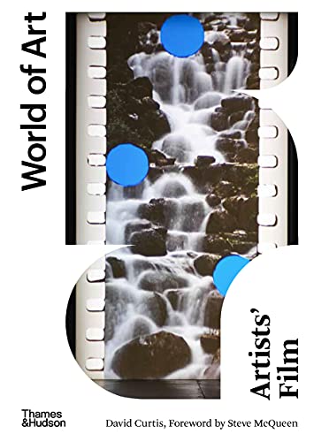 Book cover featuring a waterfall image resembling filmstrip with blue circles.