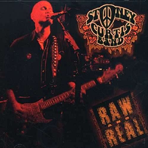 CD cover featuring a musician playing guitar, text “Stoney Curtis Band”.