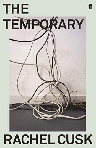 Book cover for The Temporary by Rachel Cusk featuring a tangle of electrical cords.