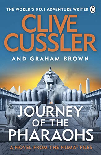 Book cover: "Journey of the Pharaohs" with pyramids and a sphinx.