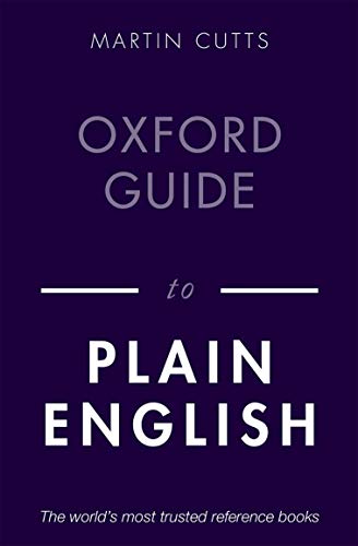 Dark purple book cover with white text: "Oxford Guide to Plain English".
