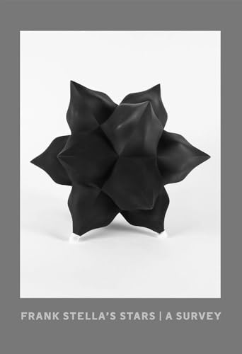 A black, multi-pointed star sculpture centered on a white background, with book title below.
