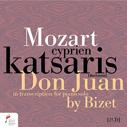 CD cover: "Mozart Don Juan" by Katsaris, transcribed by Bizet.
