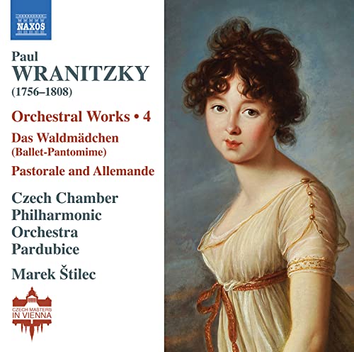 CD cover featuring a portrait of composer Paul Wranitzky in historical attire.