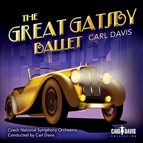 CD cover for “The Great Gatsby Ballet” featuring a vintage gold car.