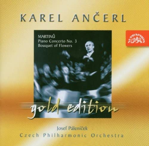 CD cover featuring conductor Karel Ančerl and pianist Josef Páleníček.