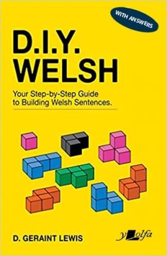 Yellow book cover with “D.I.Y. Welsh” title and colorful building blocks.