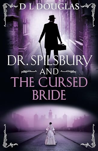 Book cover: man with briefcase, woman in white dress, foggy city.