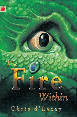 "Book cover featuring a close-up of a green dragon's eye and scales."