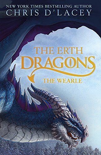 Book cover featuring a blue dragon with text The Erth Dragons The Wearle.