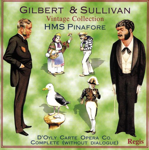 CD cover for HMS Pinafore featuring costumed characters and a seagull.