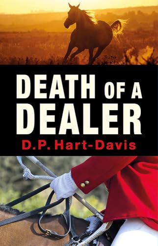 Book cover with a horse at sunset and a rider in red.