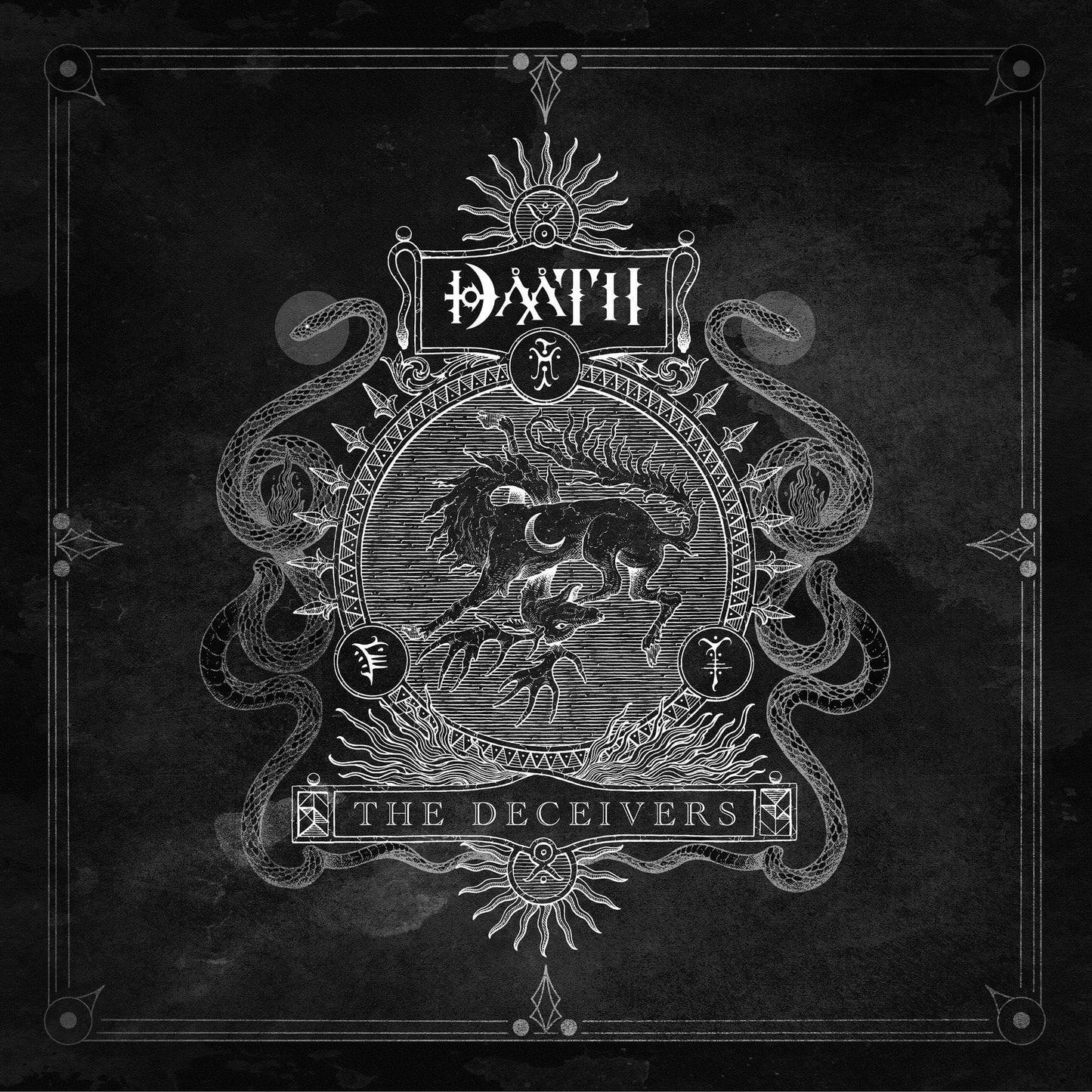 CD jewel case for Daath's album The Deceivers with cover art.