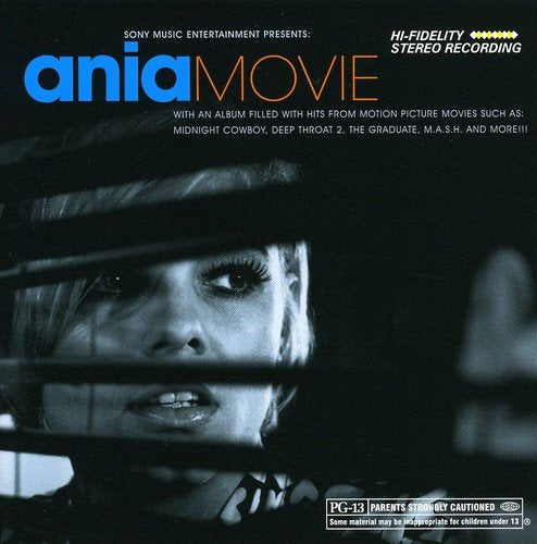 CD cover for Ania’s “Movie” album, featuring a close-up of a woman.
