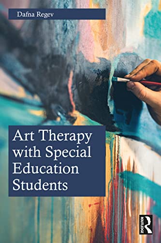Book cover with hand painting on an abstract colorful background.