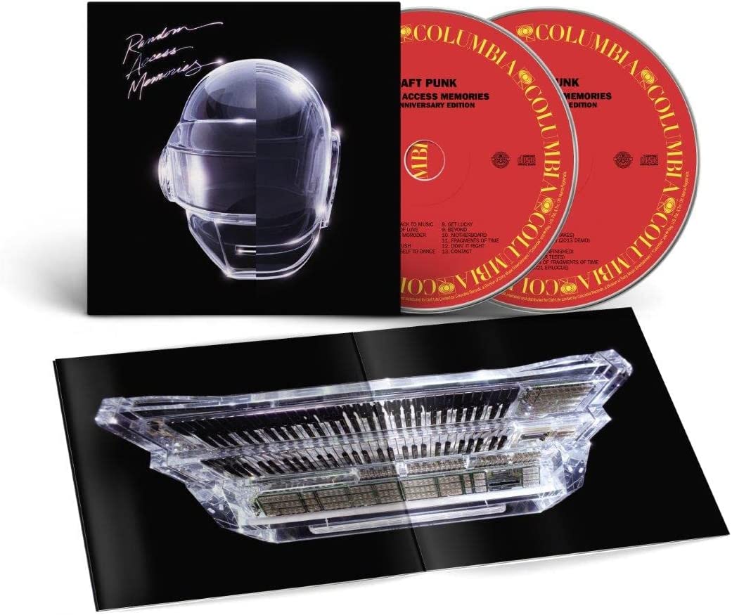 Daft Punk “Random Access Memories” 10th anniversary CD cover with robotic head.