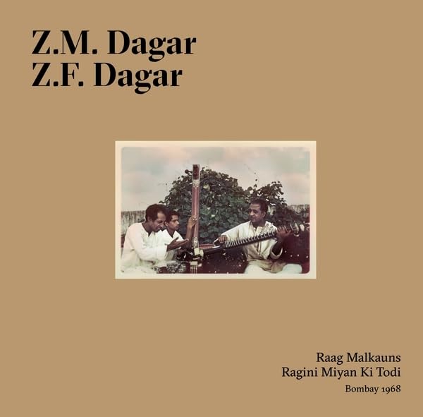 Vinyl record cover featuring two Indian musicians with a sitar.