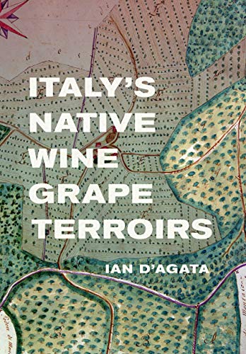 Book cover: "Italy's Native Wine Grape Terroirs" with a map background.