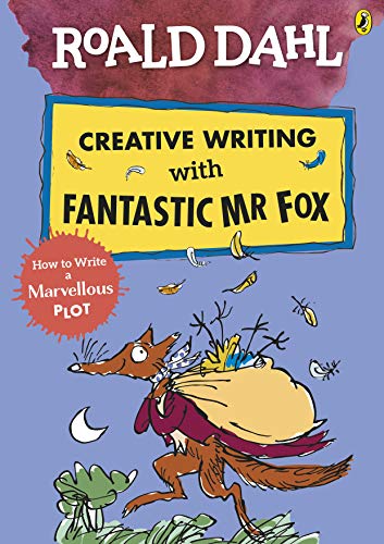 Book cover featuring Mr Fox carrying a large sack against a blue background.