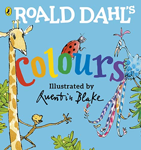 Book cover: giraffe, ladybug, and bird with colourful, whimsical illustrations.