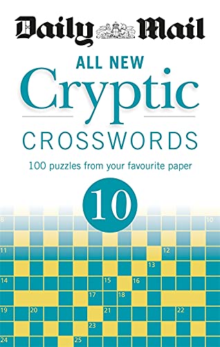 Daily Mail Cryptic Crosswords book number 10 with a grid pattern.