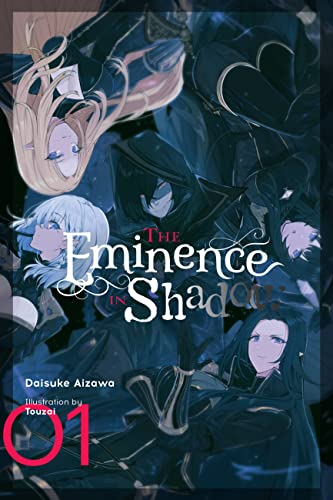 Light novel cover with three anime-style characters and large red number one.