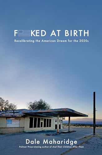 Book cover with distressed gas station image and bold title text.