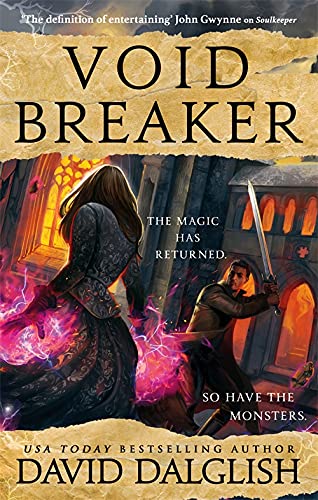 Book cover showing a woman casting purple magic and a man holding a sword.