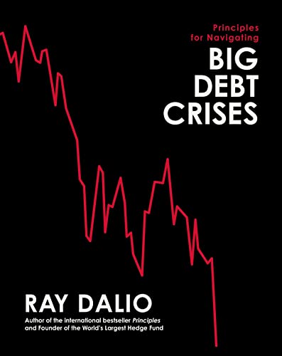 Book cover with a red line graph on a black background and white text.