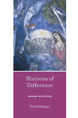 Book cover with painted figures and landscape, titled "Horizons of Difference.