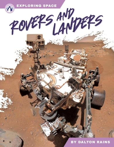 Book cover featuring Mars rover Curiosity on a red, rocky landscape.