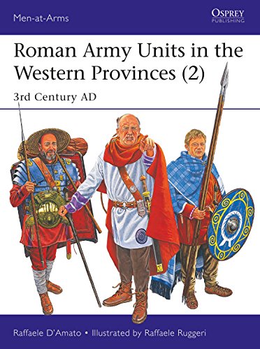 Book cover depicting three Roman soldiers from the 3rd century AD.