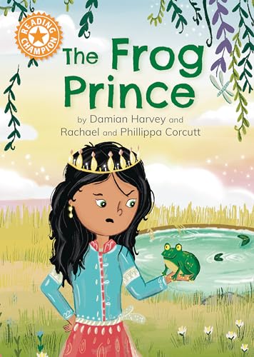Book cover: princess with a frog, titled "The Frog Prince".