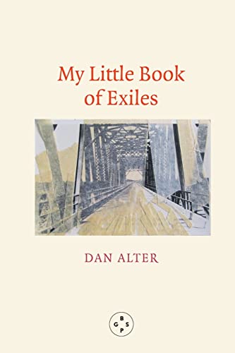 Book cover with red title, bridge illustration, and author name "Dan Alter".
