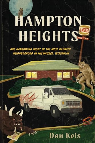 Book cover depicting a haunted house, monsters, and a van at night.