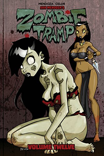 Zombie Tramp volume twelve cover: two undead women, knives, distressed background.