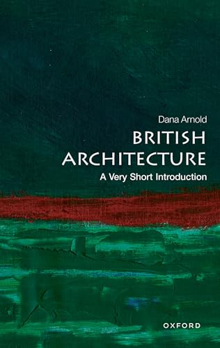 Book cover: "British Architecture" with green and red textured background.