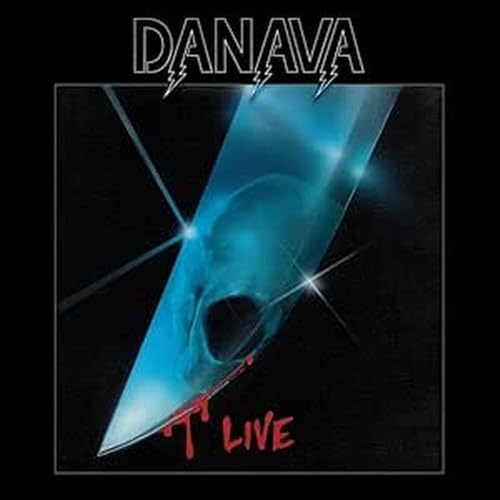 Album cover for “Danava - Live” featuring abstract blue and red imagery.