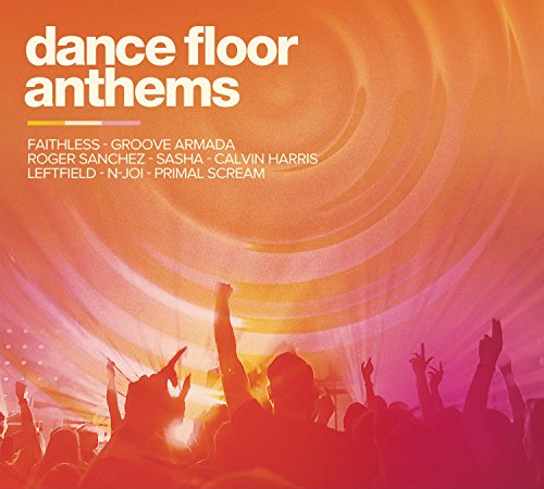 CD cover for “Dance Floor Anthems” with a crowd and orange lighting.