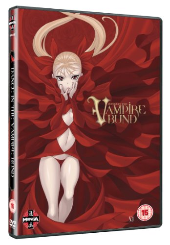 DVD cover art featuring a blonde anime girl in a flowing red dress.