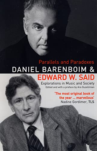 Book cover featuring portraits of Daniel Barenboim and Edward Said.