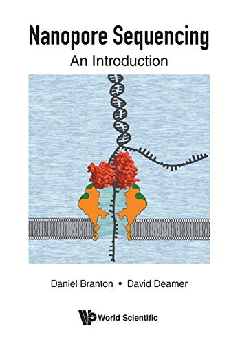 Book cover for "Nanopore Sequencing" with DNA strand and pore illustration.