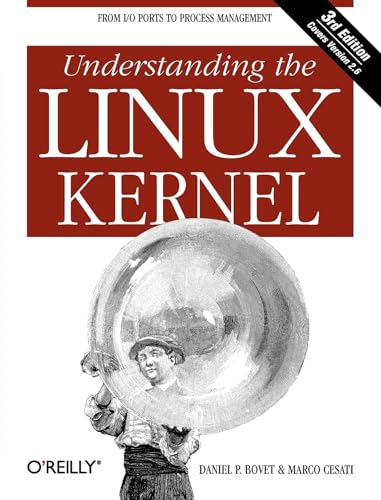 Book cover: “Understanding the Linux Kernel,” 3rd edition, with a vintage illustration.