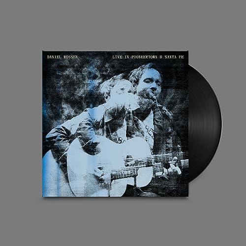 Vinyl record cover showing a blue-tinted double exposure of Daniel Rossen playing acoustic guitar.
