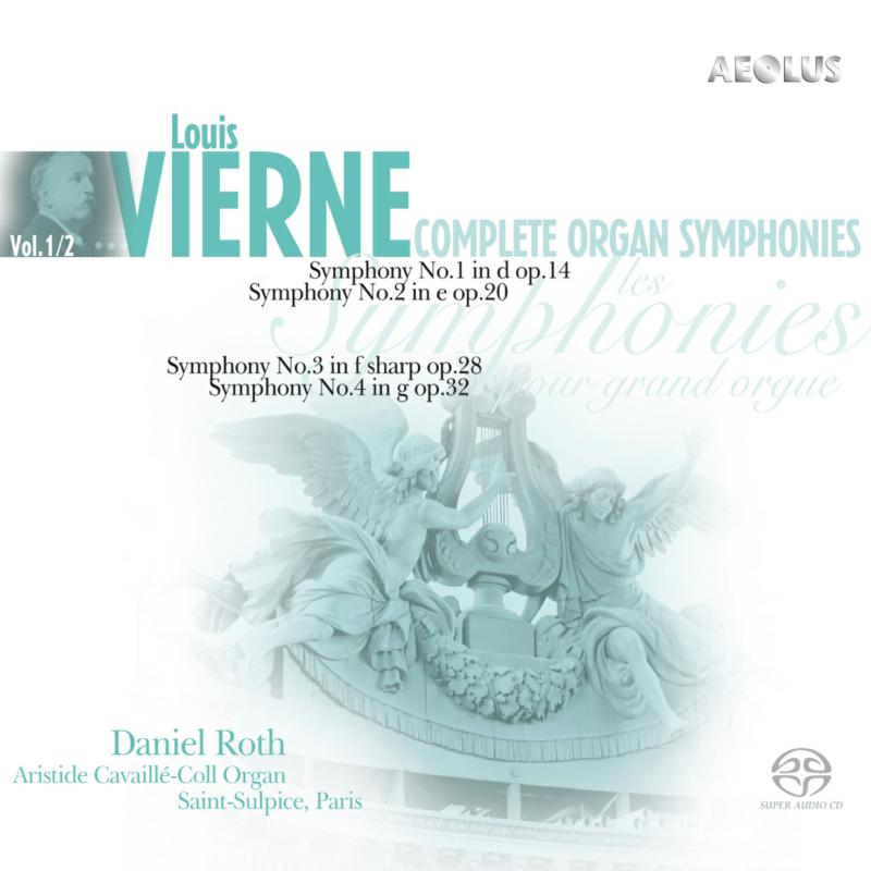 CD cover for Louis Vierne organ symphonies performed by Daniel Roth.