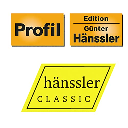 Logos for Profil, Edition Günter Hänssler, and Hänssler Classic on a white background.