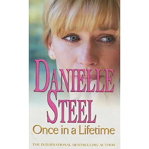 Book cover featuring a woman's face with blonde hair and pink text.