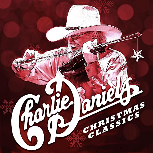 Charlie Daniels playing violin, album cover for "Christmas Classics.